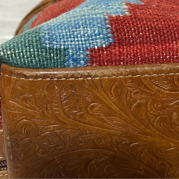 UNBRANDED / Aztec Woven and Embossed Leather Purse - Picture 13 of 14